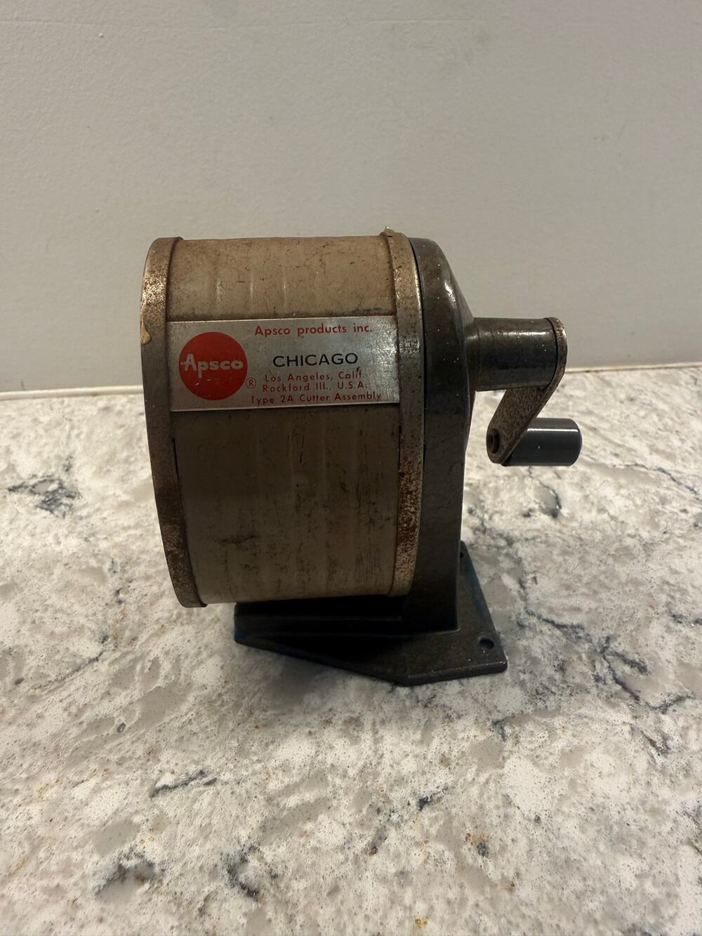 Vintage Apsco Products Inc Manual Pencil Sharpener Type 2A Cutter Assembly